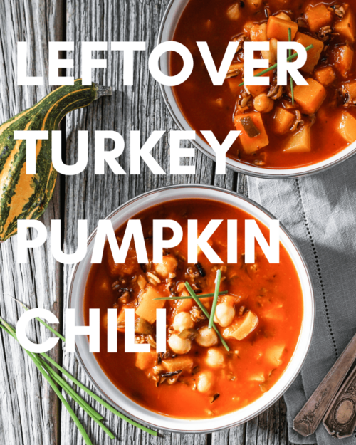 Leftover Turkey Pumpkin Chili 