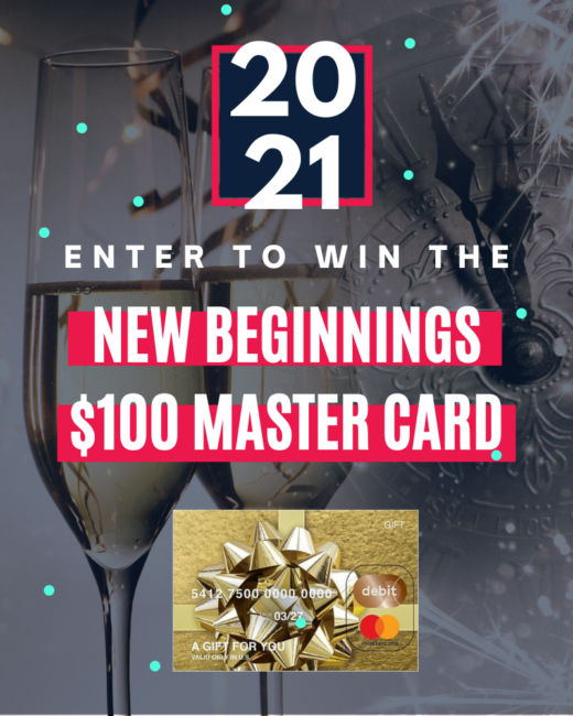New Beginnings $100 MasterCard Gift Card Giveaway