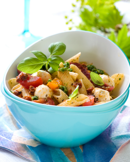 Leftover Charcuterie Pasta Salad