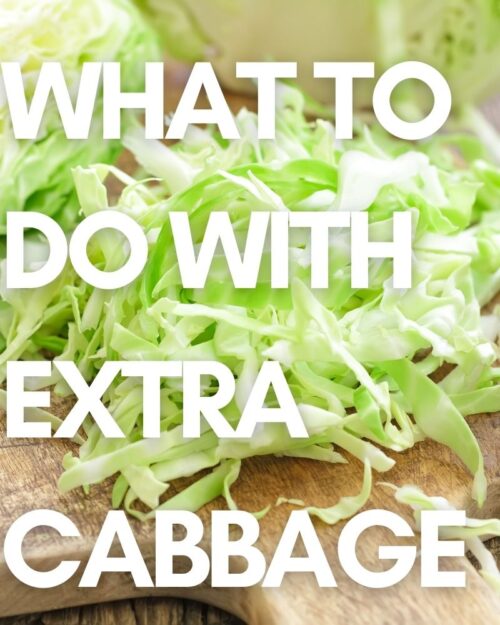 What to Do with Extra Cabbage