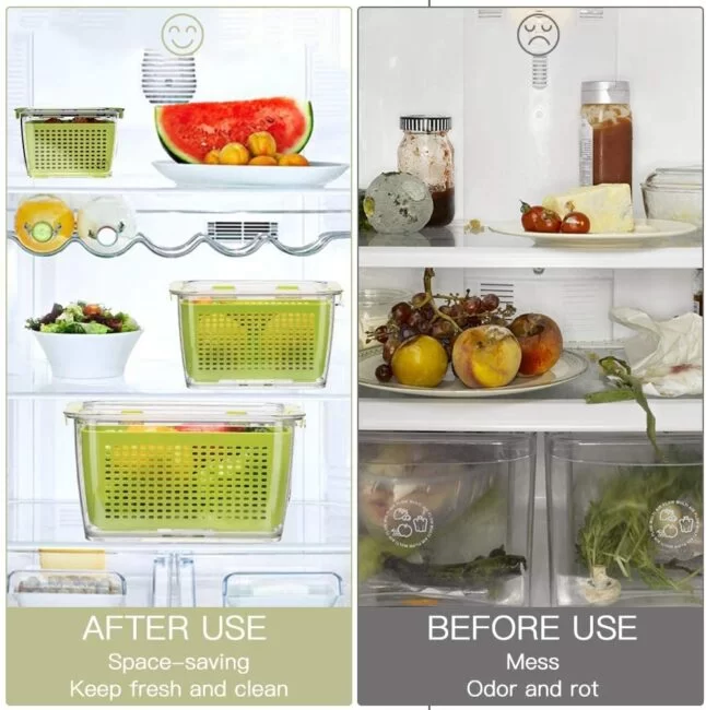 Luxear Fresh Keeper: Keeps Food, Fresher, in Your Fridge