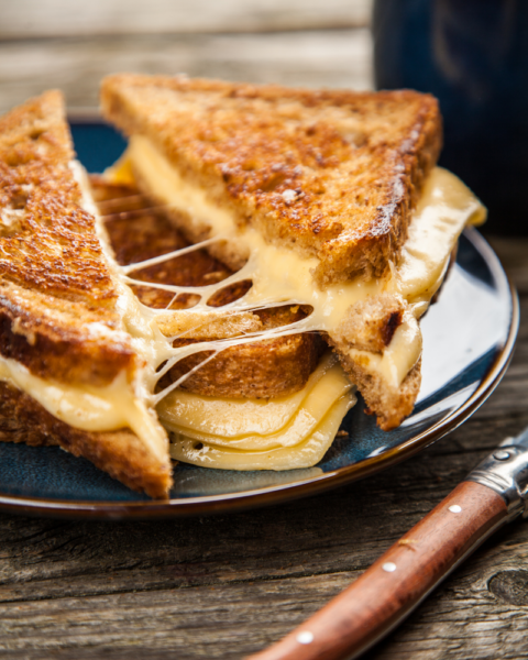 Grilled Cheese in the Microwave • Steamy Kitchen Recipes Giveaways