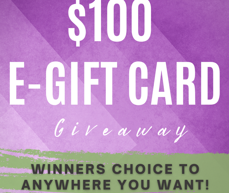 $100 Winners Choice Gift Card Giveaway