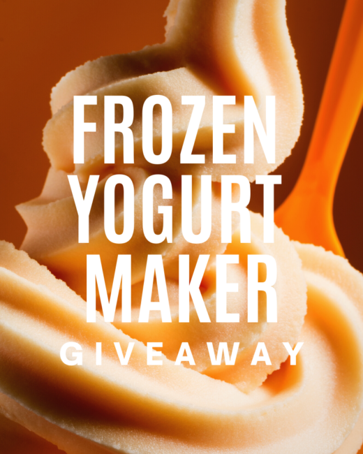 frozen yogurt maker giveaway