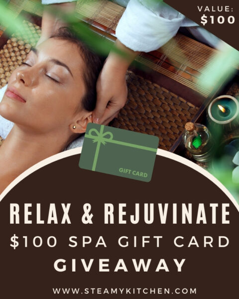 Relax + Rejuvenate: $100 Spa Gift Card Giveaway • Steamy Kitchen Recipes