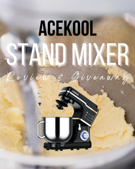Acekool Stand Mixer, 7.5Qt 10 Speed 660W Tilt Head Electric Food Mixer 