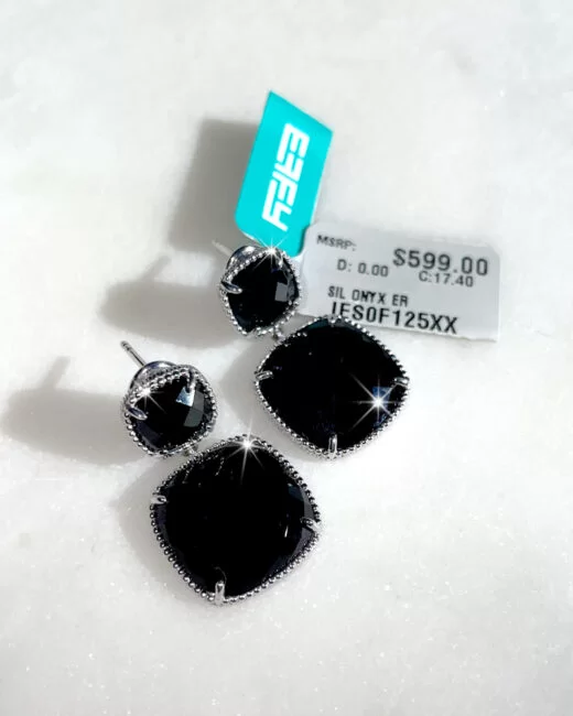 Faceted Black Onyx Earrings – Forever Today by Jilco