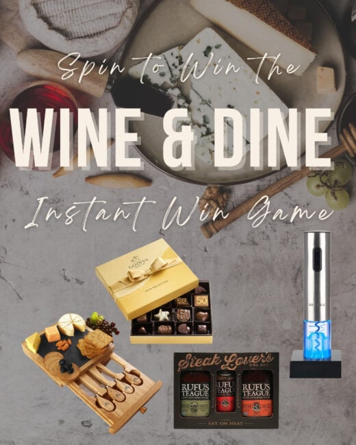 Wine and Dine Instant Win Game