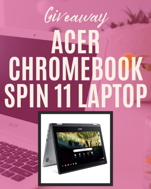 Acer Chromebook Spin 11 Laptop GiveawayEnds in 22 days.