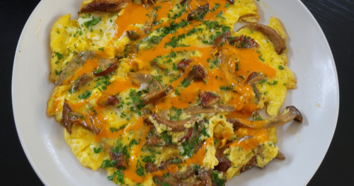 omelet eggs mushrooms recipe
