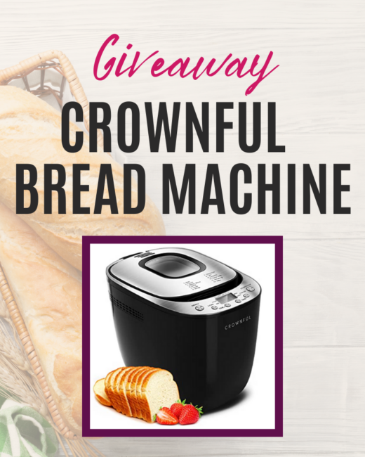 CROWNFUL Automatic Bread Machine GiveawayEnds in 36 days.