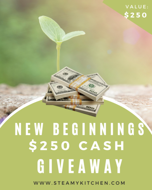 New Beginnings $250 Cash Giveaway