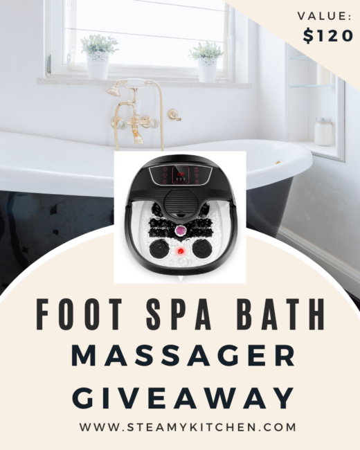Foot Spa Bath Massager Giveaway
