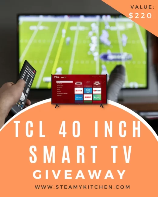 TCL 40-Inch Smart TV GiveawayEnds in 16 days.