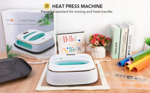 Portable Heat Press 10"X10", Iron Press for Sublimation and HTV Vinyl Shirt Press Machine