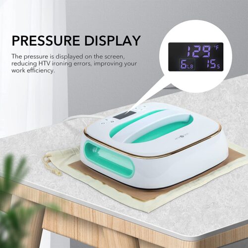 heat press screen display easy to read