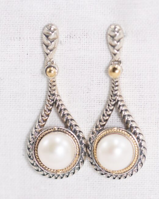 Thank You For Entering The Shine Bright: Effy Sterling Silver & 18K Gold Pearl Earrings Giveaway!