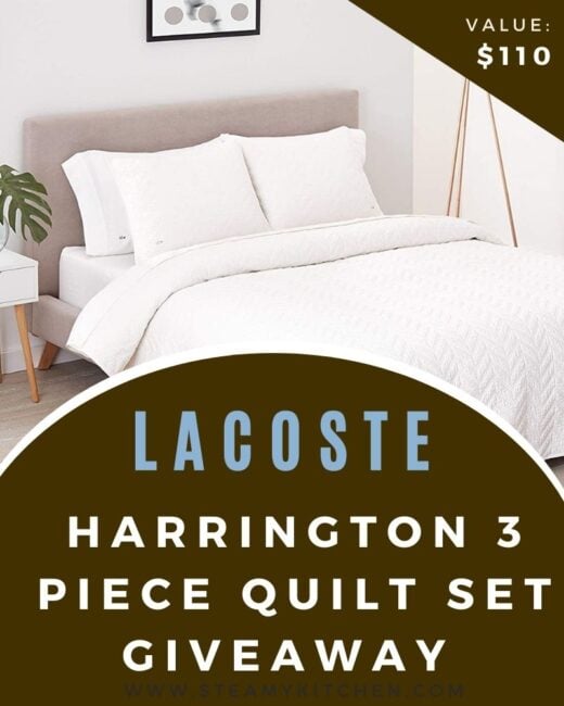 Lacoste Harrington 3 Piece Quilt Set Giveaway