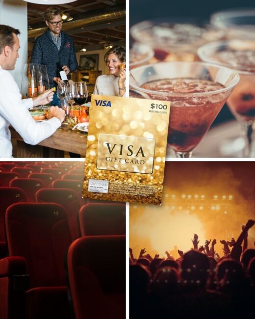 Night On The Town $100 Visa Gift Card 