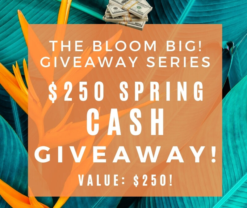 Bloom Big: Spring $250 Cash Prize Giveaway