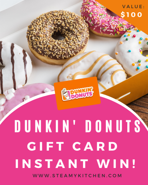 Dunkin Donuts Gift Card Instant Win GiveawayEnds in 16 days.