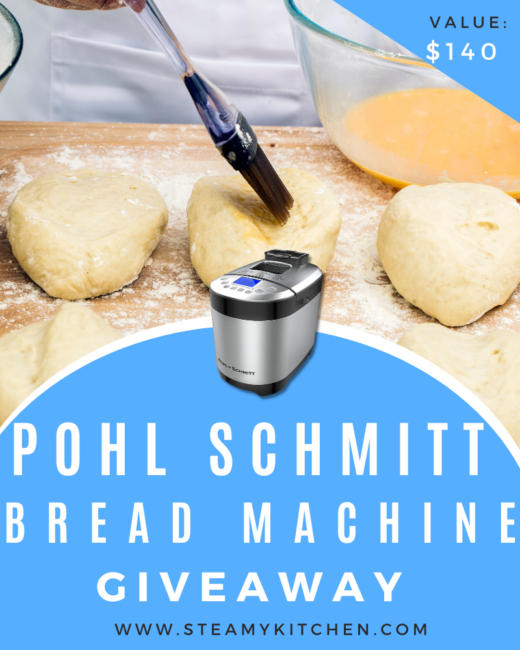 Pohl Schmitt Bread Machine GiveawayEnds in 60 days.