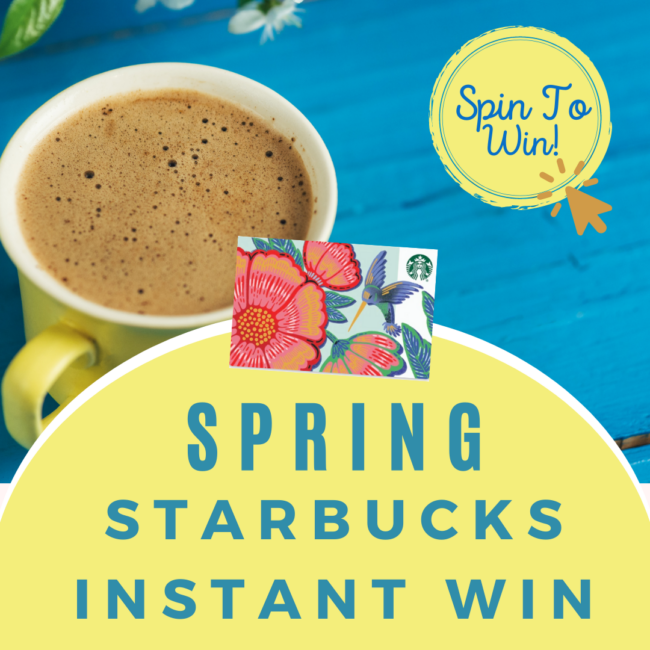 Spring Starbucks Instant Win 