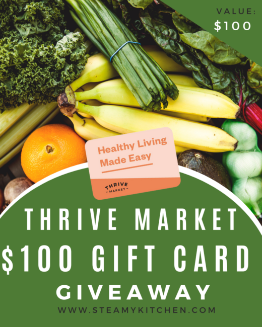 Thrive Market $100 Gift Card GiveawayEnds in 91 days.