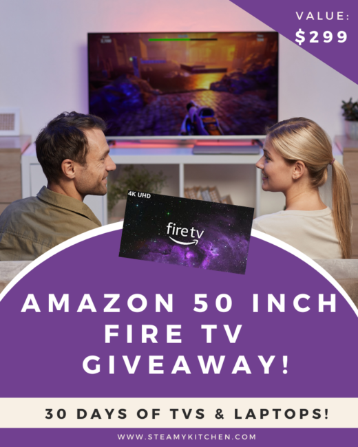 Amazon 50 Inch Fire TV GiveawayEnds in 30 days.