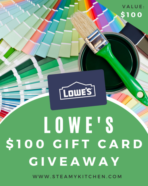 Lowe’s Gift Card GiveawayEnds in 66 days.