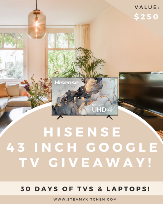 Hisense 43 Inch Smart Google TV GiveawayEnds in 68 days.
