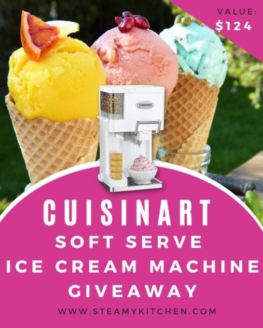 Cuisinart Soft Serve Ice Cream Machine GiveawayEnds in 86 days.