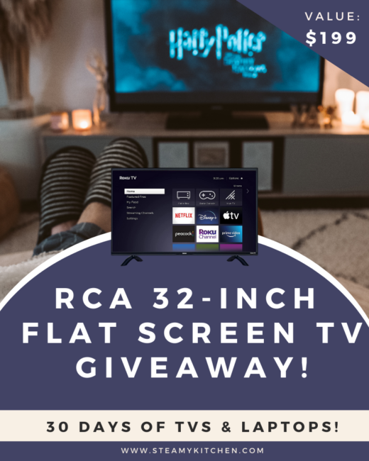 RCA 32Inch Flat Screen TV Giveaway • Steamy Kitchen Recipes Giveaways