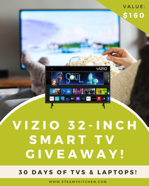 Vizio 32-inch 1080p LCD TV GiveawayEnds in 25 days.
