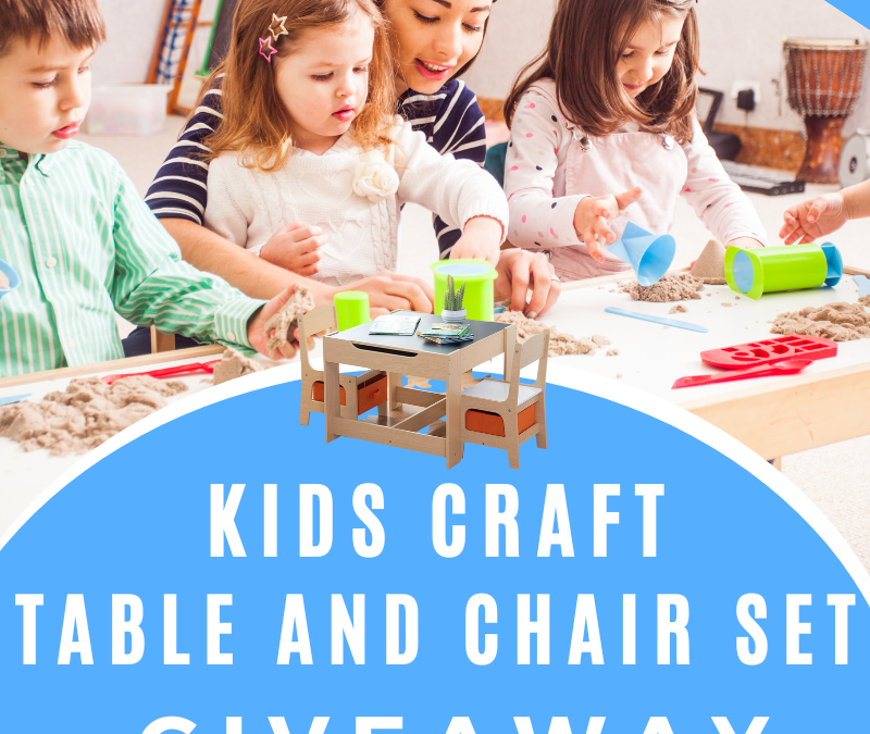 Kids Craft Table and Chair Set Giveaway