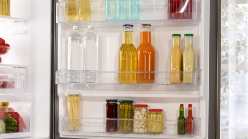 condiments storage juice and water