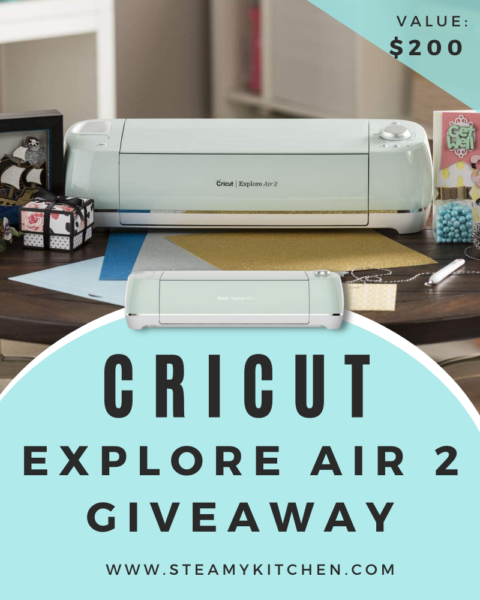 Cricut Explore Air 2 Giveaway • Steamy Kitchen Recipes Giveaways