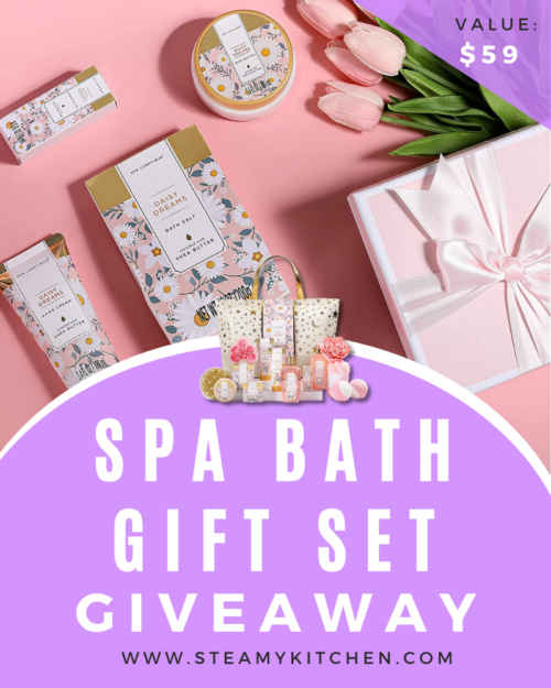 Spa Bath T Set Giveaway • Steamy Kitchen Recipes Giveaways 