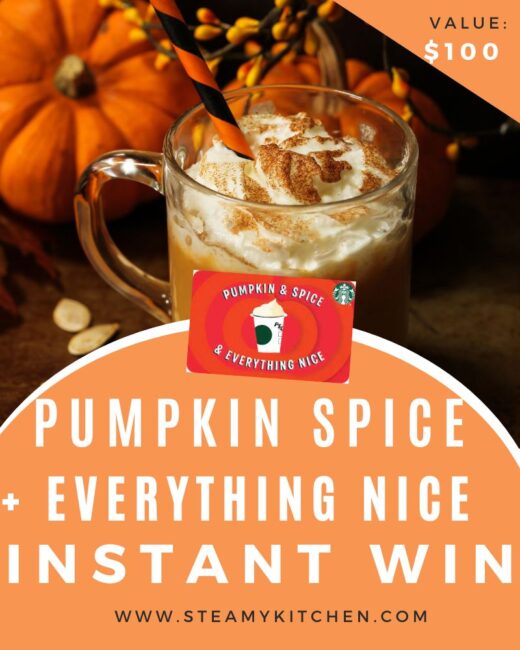 Pumpkin Spice + Everything Nice Starbucks Instant WinEnds in 31 days.