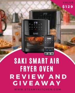 <span>Saki Smart Air Fryer Oven Review & Giveaway</span><br /><span>Ends in 7 days.</span>