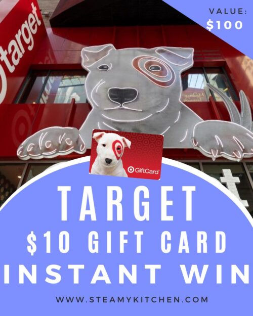 Target $10 Gift Card Instant Win • Steamy Kitchen Recipes Giveaways