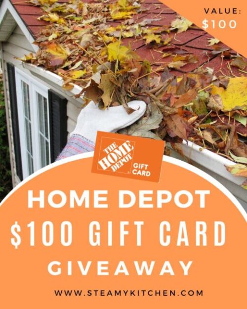 $100 home depot giveaway