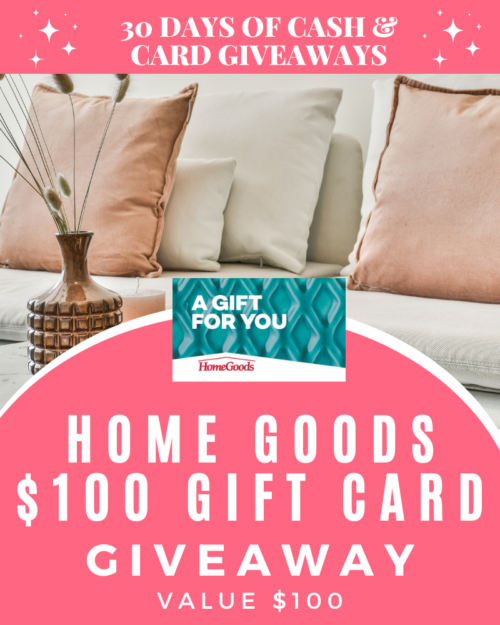 DAY 28: $100 Home Goods Gift Card Giveaway 
