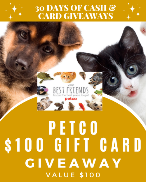 DAY 27: $100 Petco Gift Card Giveaway 