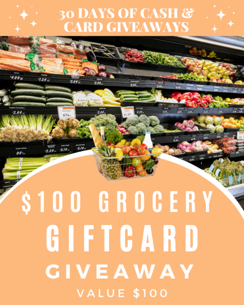 $100 Grocery Gift Card Giveaway 