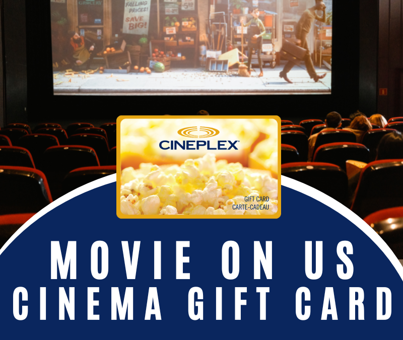 DAY 20: $100 Movie on Us Cinema Gift Card Giveaway