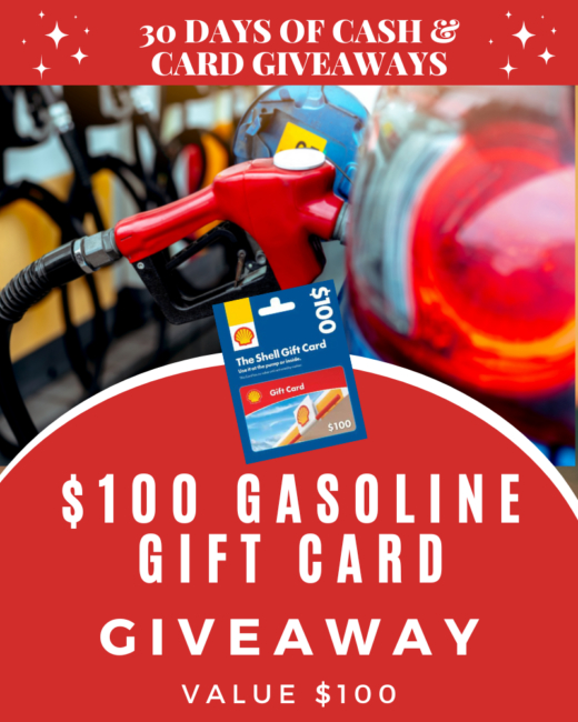 DAY 21: $100 Gas Gift Card GiveawayEnds in 40 days.