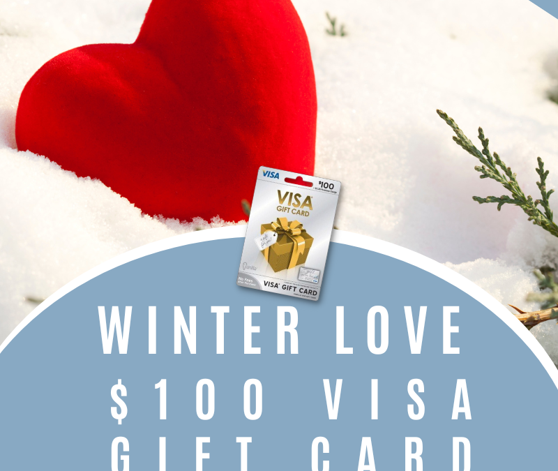 $100 Winter Love Visa Gift Card Giveaway