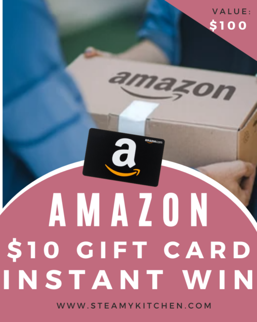 Gift Card Instant Win Game • Steamy Kitchen Recipes Giveaways