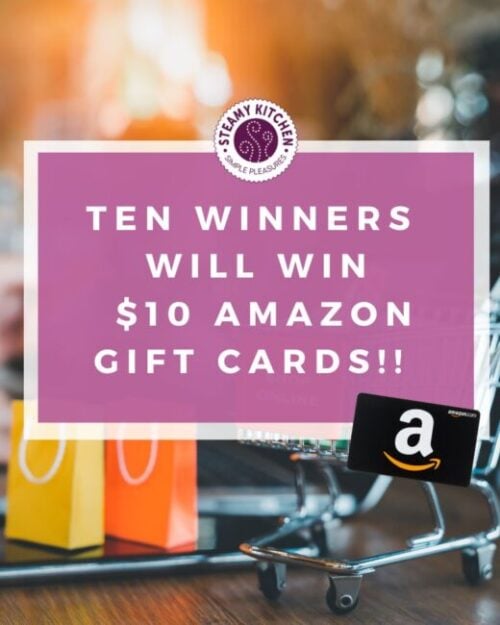 $10 amazon gift cards for ten winners